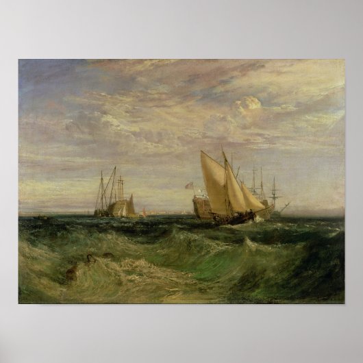 テムズ川とメドウェイ川の合流点 ポスター (正面)