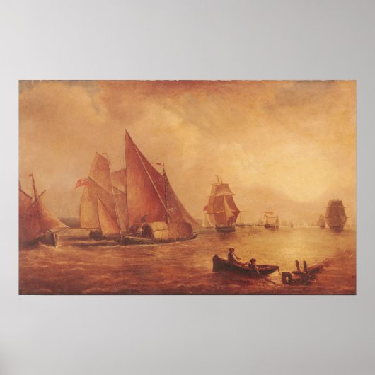 テムズ川とメドウェイ河口 ポスター (正面)