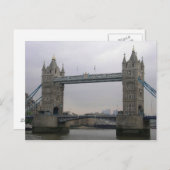 テムズ川にタワーブリッジを付けたはがき ポストカード (正面/裏面)