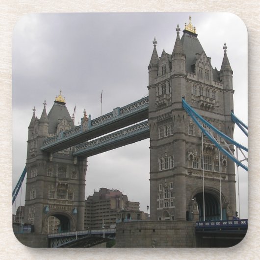 テムズ川にタワーブリッジを持つコルクコースター コースター (正面)