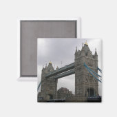 テムズ川にタワーブリッジを持つ磁石 マグネット (正面/裏面)