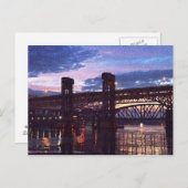 テムズ川に新しいロンドンの橋 ポストカード (正面/裏面)