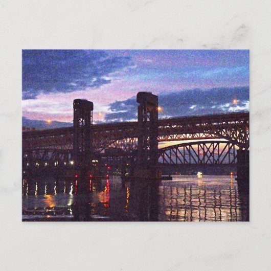 テムズ川に新しいロンドンの橋 ポストカード (正面)