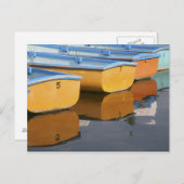 テムズ川に浮かぶヘンリーオンテムズ河のボート ポストカード (正面/裏面)