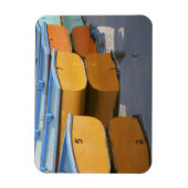 テムズ川に浮かぶヘンリーオンテムズ河のボート マグネット (縦)