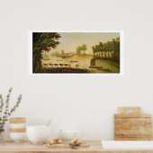 テムズ川のシェパートンの景色、後に ポスター (キッチン)
