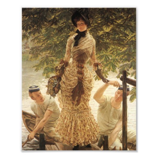 テムズ川の女性 フォトプリント            (正面)