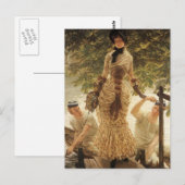 テムズ川の女性 ポストカード (正面/裏面)