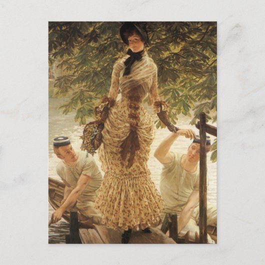 テムズ川の女性 ポストカード (正面)