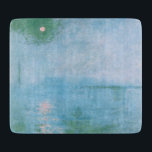テムズ川の霧(Claude Monet著) カッティングボード<br><div class="desc">このデザインは印象派絵画のアーティスフランスのトであるクロード・モネ(1840-1926)の作品を特集している。イギリスのロンドンのテムズ川を渡るチャリング・クロス・ブリッジを示している。霧の多い風景は青の様々な色合いで構成され、水の上に月輝く光が存在する。このオリジナルのアートワークは1903年に完成し、現在はハーバード大学のフォッグ美術館に収蔵されている。</div>