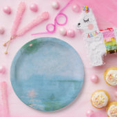 テムズ川の霧(Claude Monet著) ペーパープレート (パーティー)