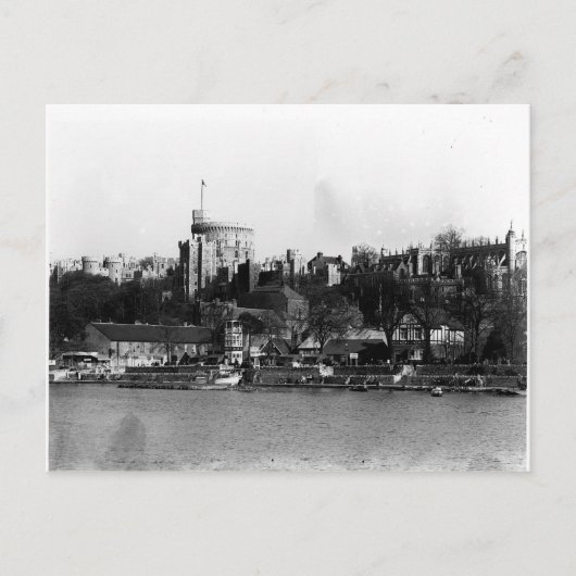 テムズ川を渡るウィンザー城の眺め ポストカード (正面)