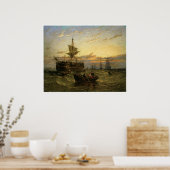 テムズ川河口に解体された東インド人の男が ポスター (キッチン)