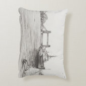 テムズ川London.2006のHMSベルファスト アクセントクッション (裏面(縦))