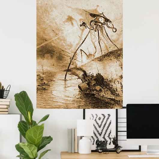 テムズ渓谷の世界の火星人の戦争 ポスター (ホームオフィス)