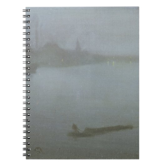 テムズ-青および銀、c.1872/8 (oiのノクターン ノートブック (正面)