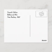 テメキュラカリフォルニアポストカード ポストカード (裏面)