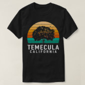 テメキュラヴィンテージサンセットカリフォルニアスーベリープレミウ Tシャツ (デザイン正面)