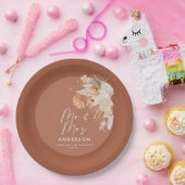 テモダンラコッタボヘミアンパンパスグラス ペーパープレート (パーティー)