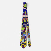 テモダンラ芸術的ッツォスタイルパターン ネクタイ (正面)