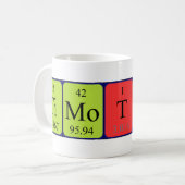 テモテの周期表の名前のマグ コーヒーマグカップ (正面左)