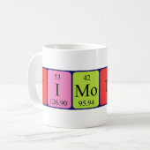 テモテの周期表の名前のマグ コーヒーマグカップ (正面左)