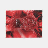 テモテの2 1:7 フリースブランケット (正面(横))