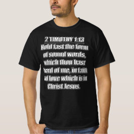 テモテへの第二の手紙 1章13節 健康な言葉の型を堅持せよ 聖句 Tシャツ