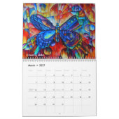 テモテOrikri著2014年のButterflies~の絵画 カレンダー (3月 2027)