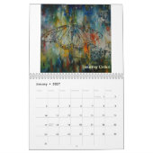 テモテOrikri著2014年のButterflies~の絵画 カレンダー (1月 2027)