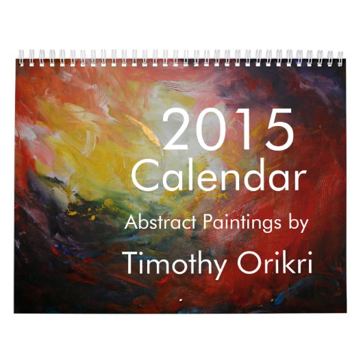 テモテOrikri著2015年のカレンダー抽象芸術の絵画 カレンダー (カバー)