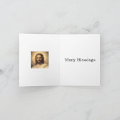 テュリンホリー顔のイエスキリスト カード (内部)