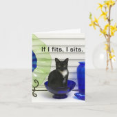 テュードルキティーオリジナルグリーティングカード カード (黄色い花)