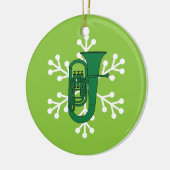 テューバのクリスマスのオーナメント セラミックオーナメント (左)