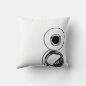 テューバのスーザフォンのリバーシブルの枕 クッション (裏面)