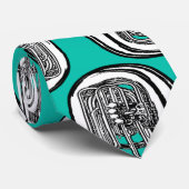 テューバのタイ-はっきりしたなグラフィック・デザイン ネクタイ (ロール)