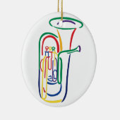 テューバの輪郭 セラミックオーナメント (右)
