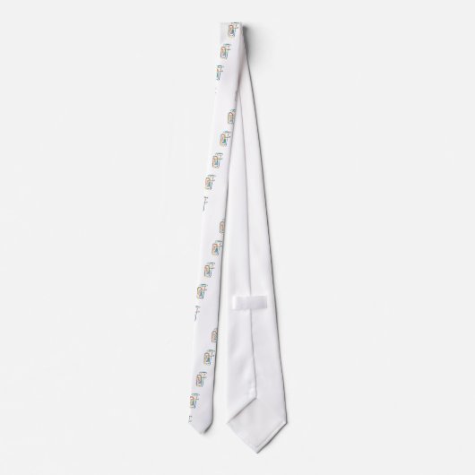 テューバの輪郭 ネクタイ (裏面)