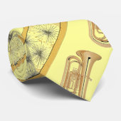 テューバの首のタイおよびアールヌーボーパターンデザイン ネクタイ (ロール)