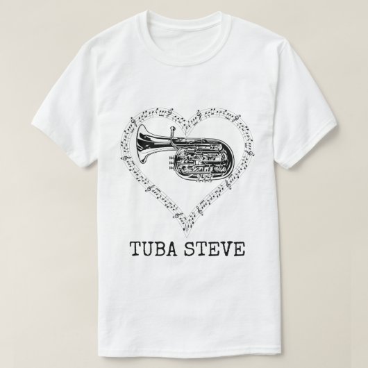 テューバスティーブ Tシャツ (デザイン正面)