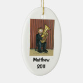 テューバプレーヤーのパーソナライズなオーナメント セラミックオーナメント (右)