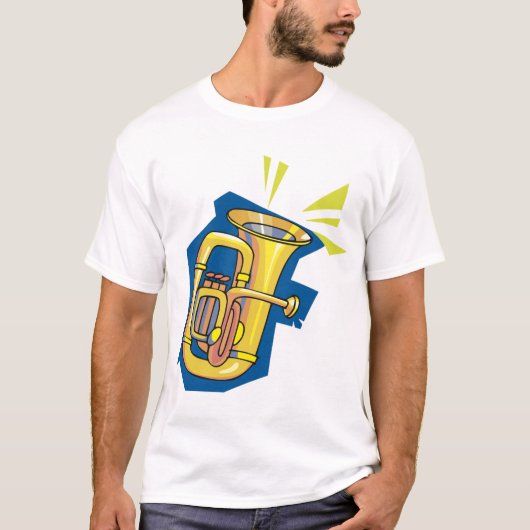 テューバ 楽器 メンズTシャツ Tシャツ (正面)
