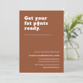 テラおもしろいコタモダンサンクスギビングディナーパーティー 招待状 (スタンド正面)