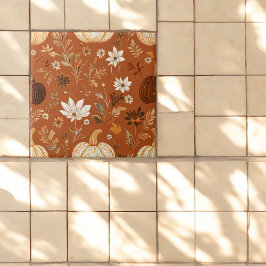 テラエレガントコタカボチャ秋の花のパターン タイル