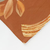 テラエレガントコタカボチャ秋の花のパターン フリースブランケット (角)