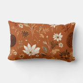 テラエレガントコタカボチャ秋の花のパターン ランバークッション (裏面)