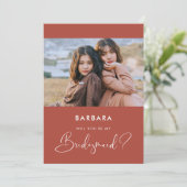 テラエレガントコタモダンブリデスメイド提案カード 招待状 (スタンド正面)