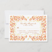 テラエレガントコタ素朴紅葉結婚ズ 出欠カード (正面)