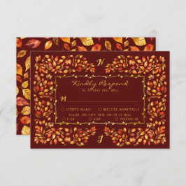 テラエレガントコタ素朴紅葉結婚ズ 出欠カード