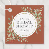 テラエレガントコッタグリーン結婚リーブライダルシャワー フェイバータグ (正面)